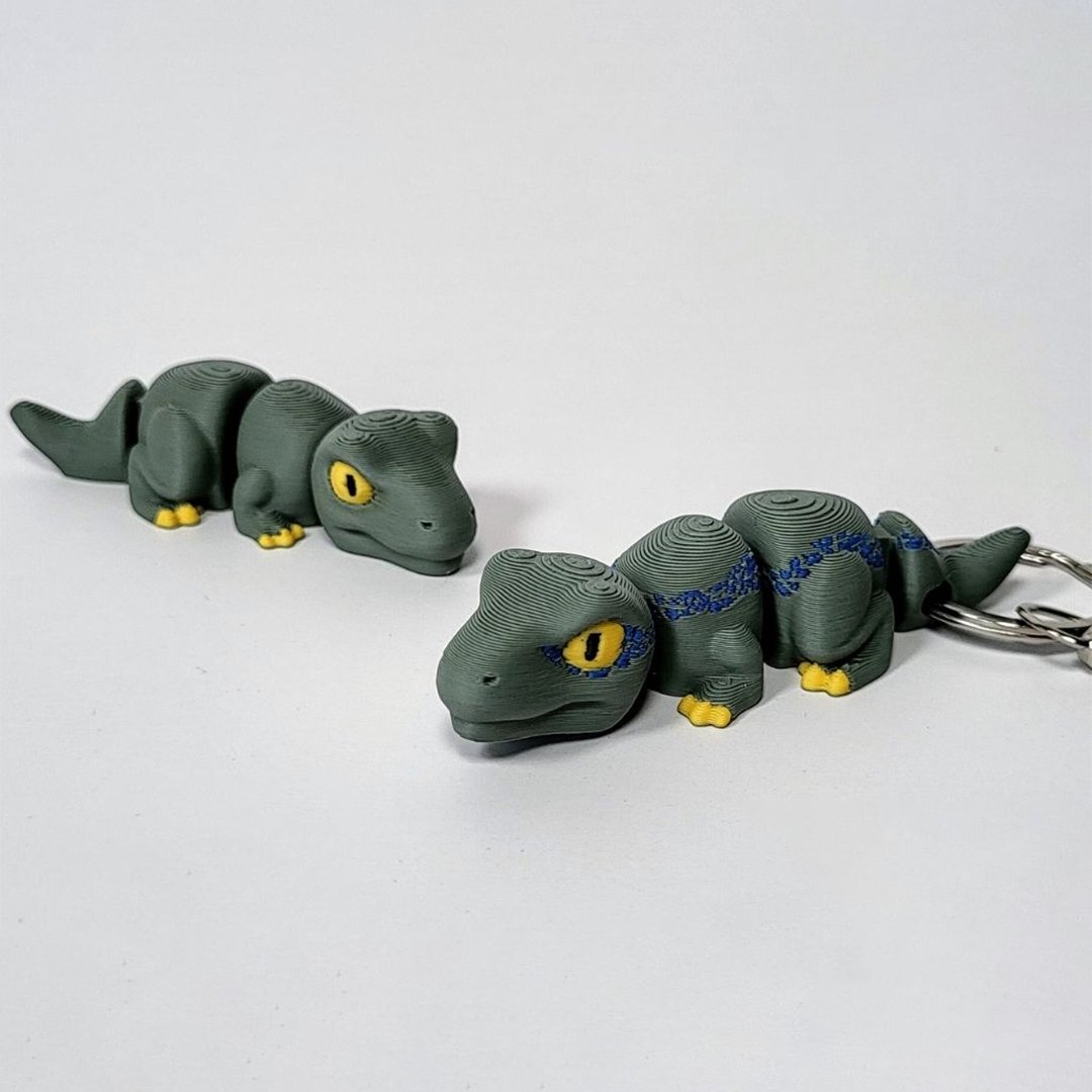 Articulated Dinosaur - Velociraptor - Blue_AKC029_1