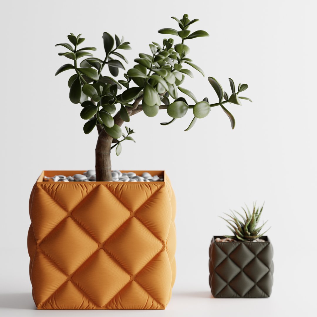 Inflated soft Cloth Planter Plant Pot Vase Series_APT022_1