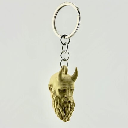 Mimir’s Head Keychain | God of War-Inspired Collectible