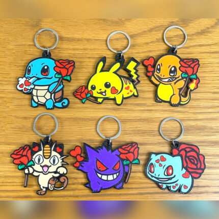 Valentine Keychain | Pokémon-Inspired Sweet Collectible
